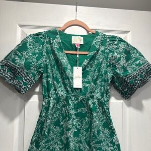 Lilly Pulitzer Green Floral Dress